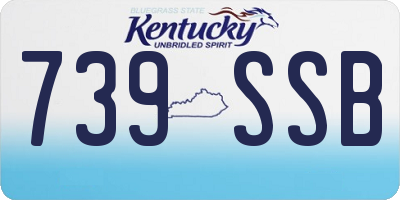 KY license plate 739SSB