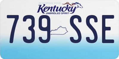 KY license plate 739SSE