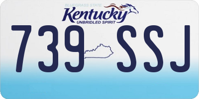 KY license plate 739SSJ