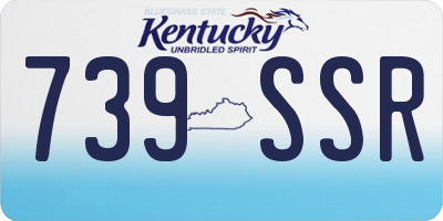 KY license plate 739SSR