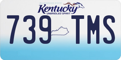 KY license plate 739TMS