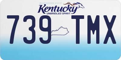 KY license plate 739TMX