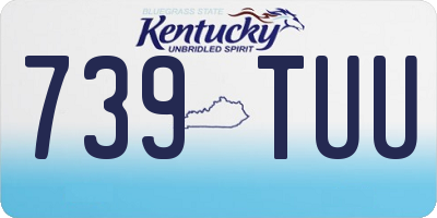 KY license plate 739TUU
