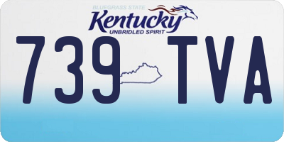 KY license plate 739TVA