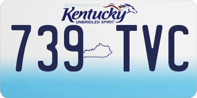 KY license plate 739TVC