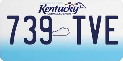KY license plate 739TVE