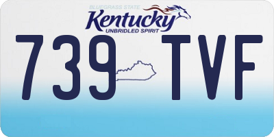 KY license plate 739TVF