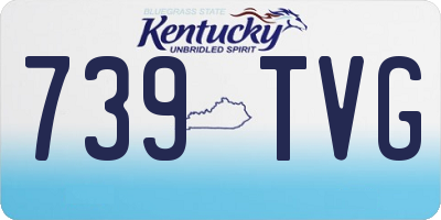 KY license plate 739TVG