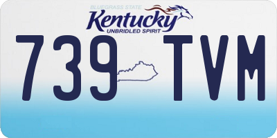 KY license plate 739TVM