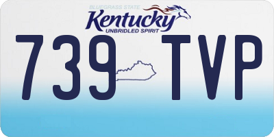 KY license plate 739TVP