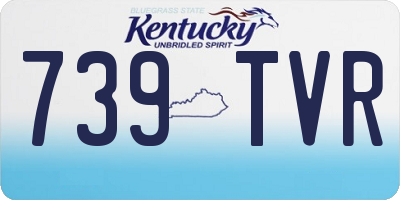 KY license plate 739TVR