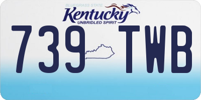 KY license plate 739TWB