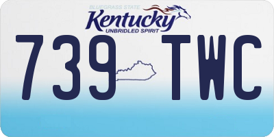 KY license plate 739TWC