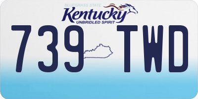 KY license plate 739TWD