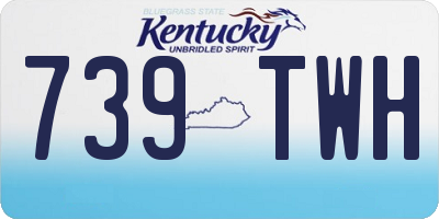 KY license plate 739TWH