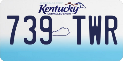 KY license plate 739TWR
