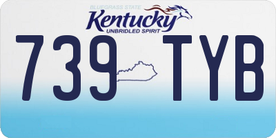 KY license plate 739TYB