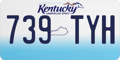 KY license plate 739TYH
