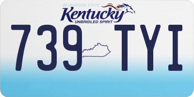 KY license plate 739TYI