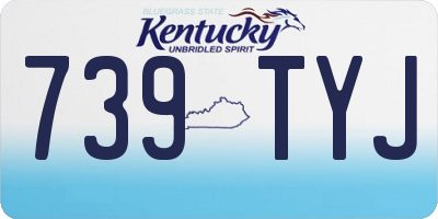 KY license plate 739TYJ
