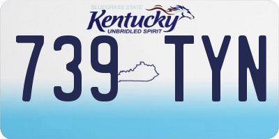 KY license plate 739TYN
