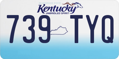 KY license plate 739TYQ