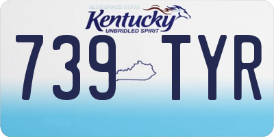 KY license plate 739TYR