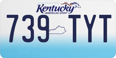 KY license plate 739TYT