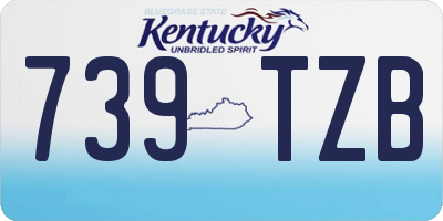 KY license plate 739TZB