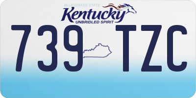 KY license plate 739TZC