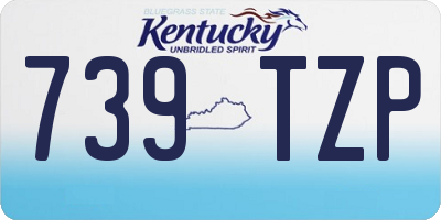 KY license plate 739TZP