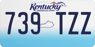 KY license plate 739TZZ