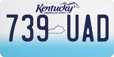 KY license plate 739UAD