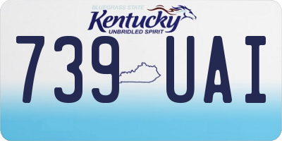 KY license plate 739UAI