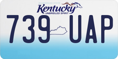 KY license plate 739UAP