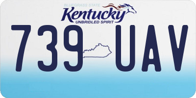 KY license plate 739UAV