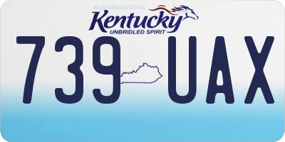 KY license plate 739UAX