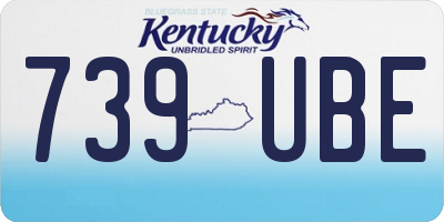 KY license plate 739UBE