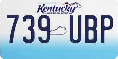 KY license plate 739UBP