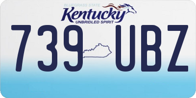 KY license plate 739UBZ