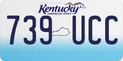 KY license plate 739UCC