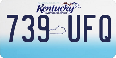 KY license plate 739UFQ
