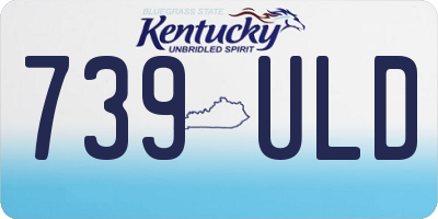 KY license plate 739ULD