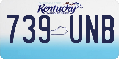KY license plate 739UNB