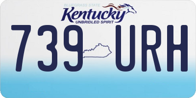KY license plate 739URH