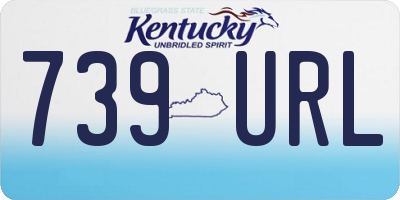 KY license plate 739URL