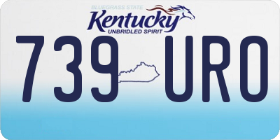 KY license plate 739URO
