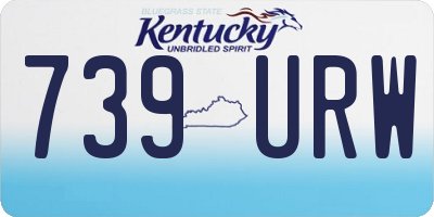 KY license plate 739URW