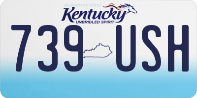 KY license plate 739USH
