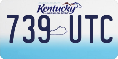 KY license plate 739UTC